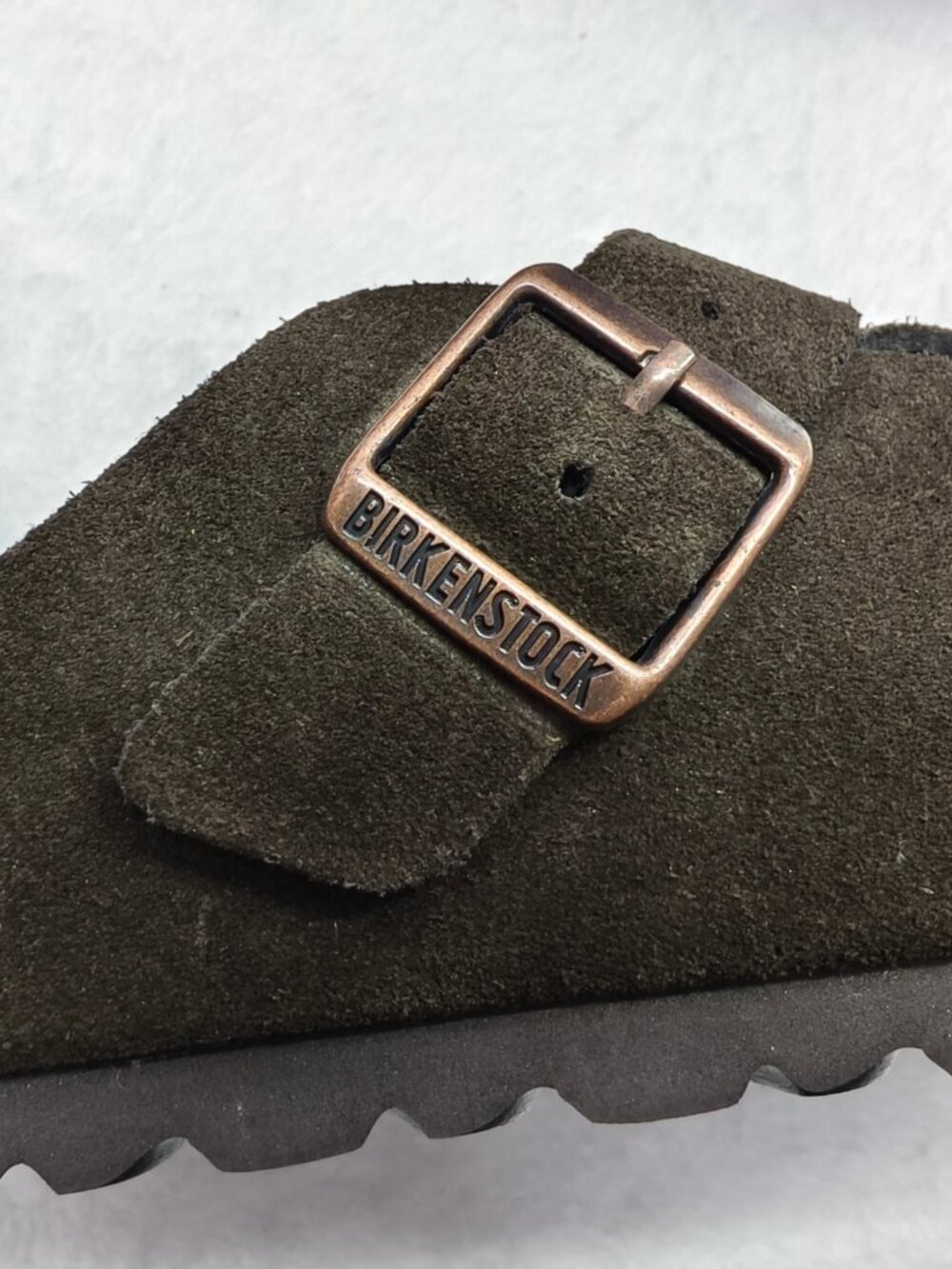 💝Women's Mocha Suede Birkenstock Boston Shoes - Narrow Fit - Picture 4 of 5